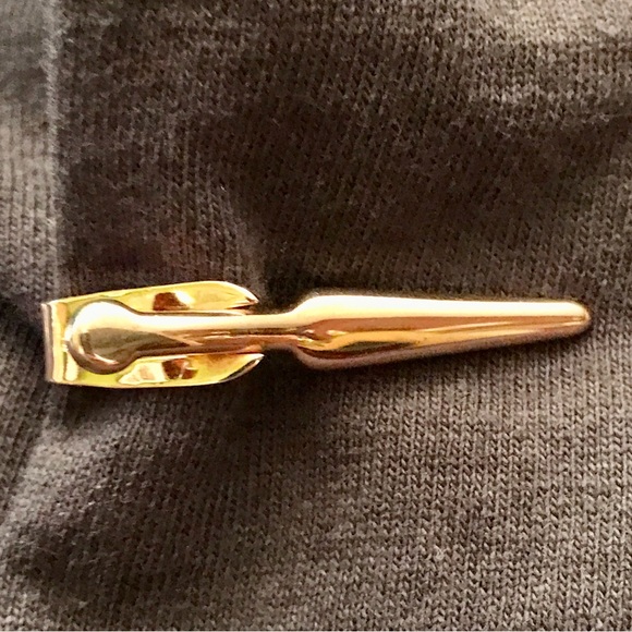 Vintage Set Of (4) Various Designs Tie Clips - Picture 7 of 10